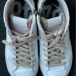 P448  high top white patent leather sneakers size (38) US SIZE 7.5 - 8 womens Photo 4