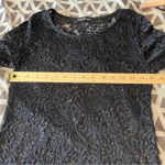 You Are Not Alone Black Lace Long Sleeve Top Size S Photo 8