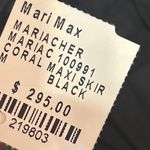 NWT MARIA CHER Coral Maxi Skirt BLACK Size Medium Photo 5