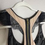 Jay Godfrey  Holden Slim Racer Back Dress Size 4 Silk Lace Black Nude Photo 4