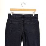 Free People Maggie Mid Rise Washed Black Distressed Straight Leg Cropped Jeans Photo 7