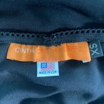 Cynthia Steffe  90s Black Knee Length Ribbon Mesh Skirt SZ XS Photo 4