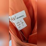 David's Bridal AW Grace Bridesmaid Prom Formal Special Occasion Wedding Guest Dress, 0, Peach Photo 4