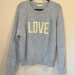 Z Supply  Women's Lizzy Love Marbled Sweater Ocean Fuzzy Cosy sz. L Photo 3