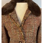 Bloomingdales VTG Penny Lane Sz 6 Bloomingdale’s Jacket Silk Rabbit Fur Mob Wife Blazer City Photo 8