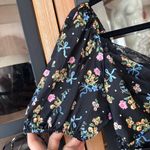 For Love & Lemons  August cropped top lace floral bows tie coquette print vneck Photo 5