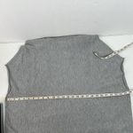 Joan Vass  Studio Size M Tunic Sweater Cashmere Blend Cowl Neck Sleeveless Gray Photo 10