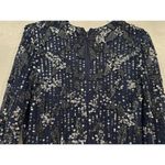 Mac Duggal  5988 Midnight Blue High Neck Long Sleeve Embellished Dress 4 NWOT Photo 8