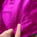 Victoria's Secret Y2K  Magenta Satin Lace Trim 2-Piece Cami & Short Set Large Photo 5