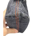 Christian Dior  Homme Monogram Flight Pouch Navy Denim Orange Trim Made in Spain Photo 11