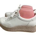 Dolce Vita Womens Notice Espadrille Bead Size 7.5 EUC platform leather White Photo 0