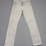 GOLDSIGN Jeans Size 27 Light Gray Denim Skinny Stretch USA Made Womens $295 Photo 0