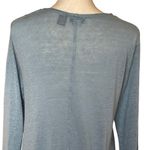 Tahari  Women’s 100% Linen Open Front Cardigan Size L Blue Lightweight Casual Photo 4