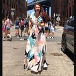 Lulus Two-Piece Maxi Dress / Skirt Set NWT XL Daydreaming White Print Blogger Photo 6