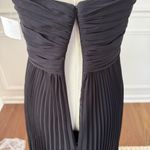 NWT Theia Strapless Accordion Pleat Embellished Dress Black $1300 2 Photo 8