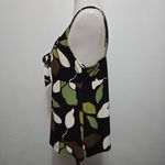 Julie Mitchell Y2k Green & Black Abstract Print Tank Top – Size Large Fairycore Photo 1