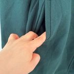 Chic Forest Green Women's Trench Coat Size M Photo 5