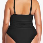 You Dian Women's Swimsuits One Piece Tummy Control Front Cross Backless Swimsuit Photo 3