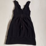 Maeve Anthropologie  Black Ruffled Ottoman Cocktail Dress Women’s Size Small Photo 9