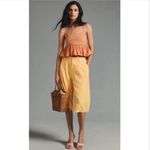 Anthropologie Ruffle Bubble-Hem Cropped Tank New Large Photo 11