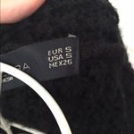 ZARA zip up 3/4 sleeve black sweater size small Photo 4