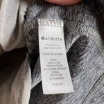 Athleta Pacifica Wrap Zip Front Short Sleeve Heather Grey Tee Size XS Photo 6