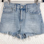 Madewell Light Wash High Rise Mom Jean Shorts Photo 0