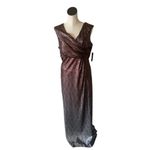 R & M Richards NWT  9116 Ombre Long Formal Dress IN BRONZE Photo 5