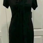 BP ✨NWT little essentials black dress with cinched neckline with a bow Medium Photo 0