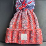 Free People FP MOVEMENT hat Pom Beanie Blue orange combo reflective NEW Photo 0