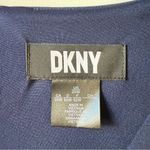 DKNY  Flutter Sleeve Belted Faux Wrap Midi Dress Navy Blue 22W Plus Size Photo 4