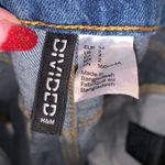 Divided blue high rise summer jean shorts Photo 3