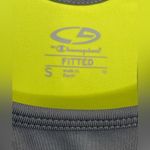 C9 by Champion Fitted Sports Tank Grey with Neon Yellow Built Photo 3