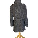 Sebby  Wool Blend Black and White Pub Jacket Photo 3