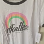 Guess women's size M medium EFFORTLESS rainbow thin lightweight cotton t-shirt Photo 1