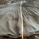 Club Monaco Navy Romantic Pleated Flounce Ruffle Sleeves Midi Dress Size 6 Photo 16