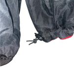 vintage 90s reversible black and white red fleece and silk hooded zip up jacket Size XL Photo 5