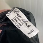 Vintage 1960s Beau Monde Lingerie Black Sheer Floral Long Nightgown Size Small Photo 6