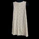Sharagano  Women’s Ivory & Tan Lace  Shift‎ Dress Size 6 Sleeveless Photo 3