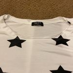 Terez  White Long Sleeve with Black Star Shirt Photo 4