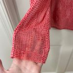 IBKUL Sz L Long Sleeve Cooling Shirt Mesh Sleeve Snake Print Activewear Top Pink Size L Photo 2