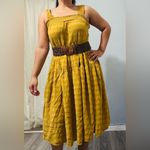 Old Navy  Yellow Bohemian Sleeveless Sundress Layered Midi Dress Size M Photo 10