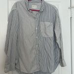 American Eagle stripe oversized button down top Photo 0