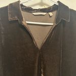 Soft Surroundings Rare Soft‎ Surroundings Catalog Crushed Velvet Burnout V Neck Top Size Medium Photo 2