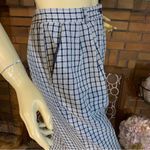 VINTAGE 1990'S WORTHINGTON PETITE BLUE & WHITE PLAID TAPER LEG PANTS (10P) Photo 6