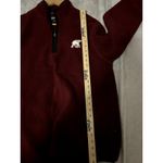 Red Sherpa 1/4 Zip SIze M Women's Sweatshirt Alabama Football Elephant Emblem Size M Photo 2