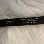 J.Crew  Black Leather Belt with Gold Buckle size S length till first whole 30” Photo 6