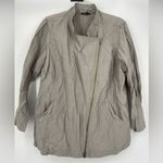 Eileen Fisher , Lightweight Jacket, Asymmetrical Zipper, Rumpled Cotton, size 2X Photo 1