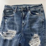 American Eagle Outfitters Mom Jeans Distressed Women's Sz 4 Denim Stretch Photo 2