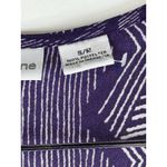 Liz Claiborne Purple Diamond Print Open Front Kimono Short Sleeve Top S/M Photo 4